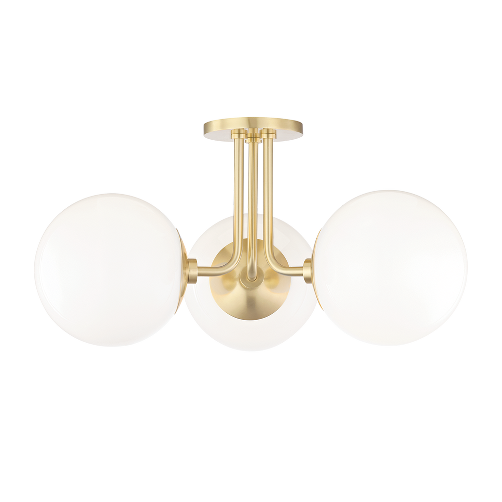 Stella Semi Flush | Mitzi Lighting - H105603-AGB