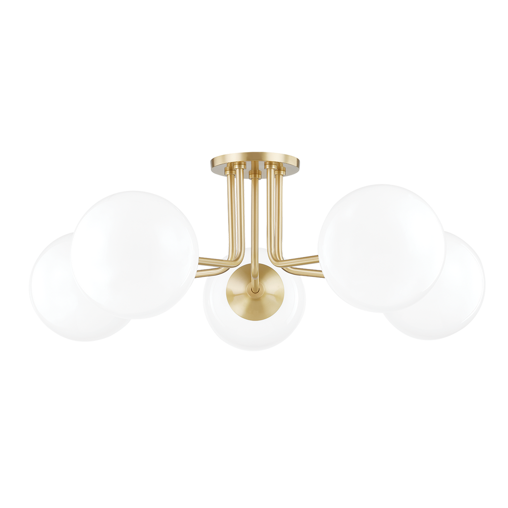 Stella Semi Flush | Mitzi Lighting - H105605-AGB