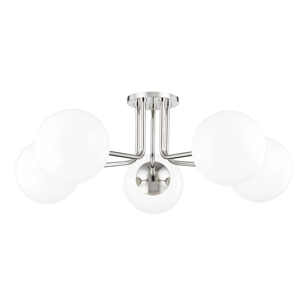 Stella Semi Flush | Mitzi Lighting - H105605-PN