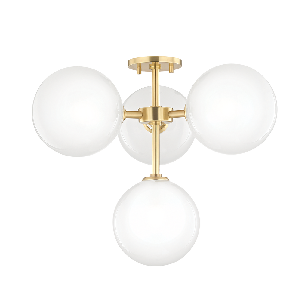 Ashleigh Semi Flush | Mitzi Lighting - H122604-AGB