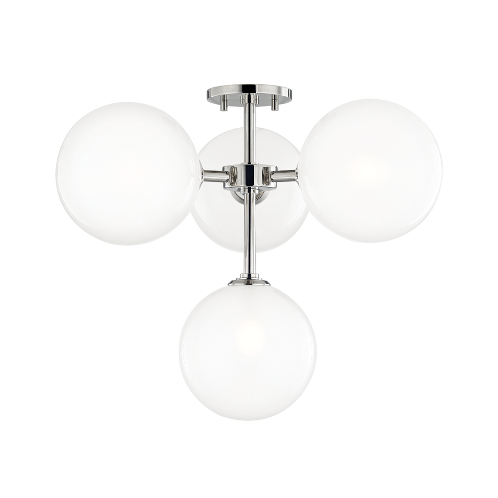 Ashleigh Semi Flush | Mitzi Lighting - H122604-PN