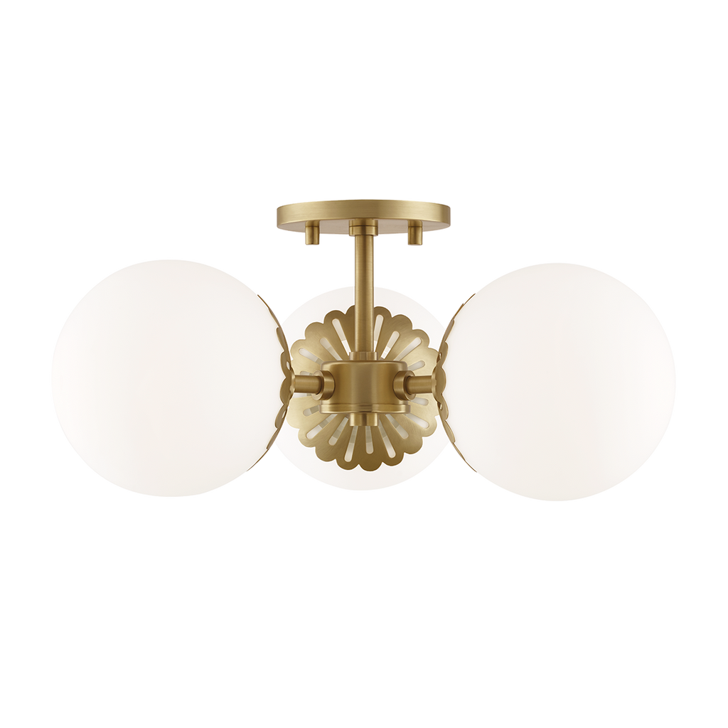 Paige Semi Flush | Mitzi Lighting - H193603-AGB