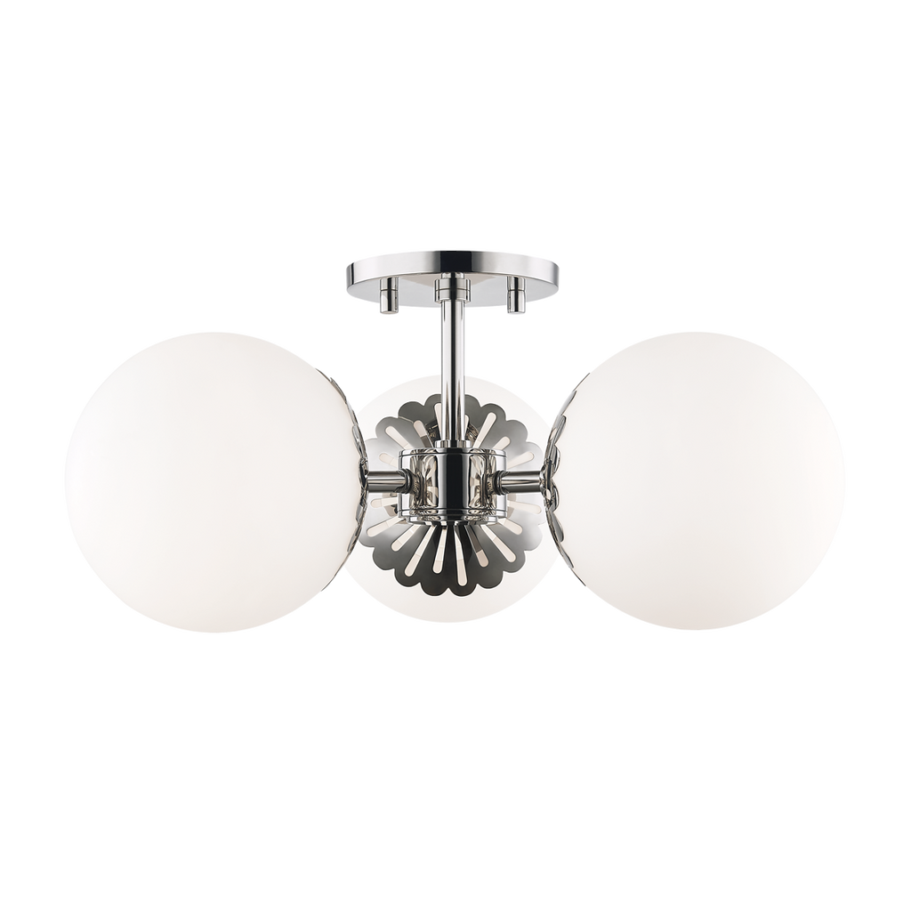 Paige Semi Flush | Mitzi Lighting - H193603-PN