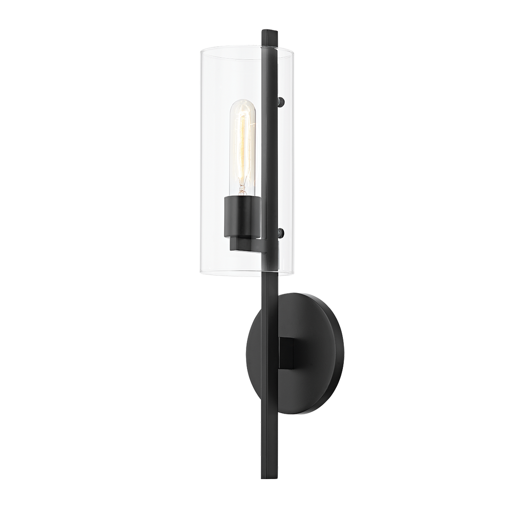 Ariel Wall Sconce | Mitzi Lighting - H326101-SBK