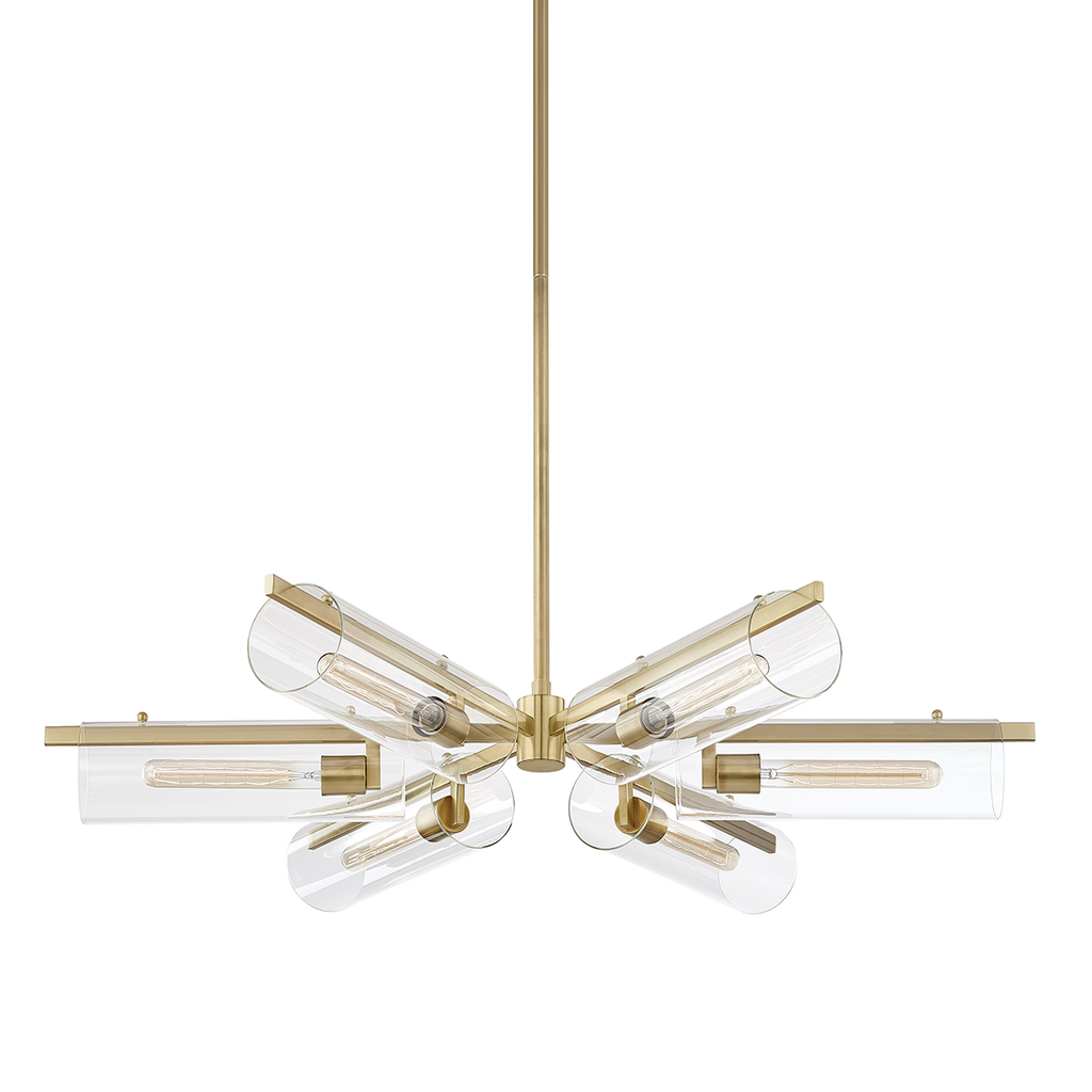 Ariel Chandelier | Mitzi Lighting - H326806-AGB