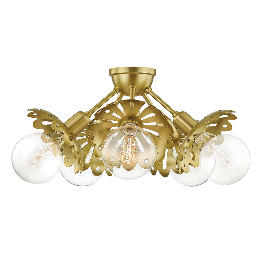 Alyssa Semi Flush | Mitzi Lighting - H353605-AGB