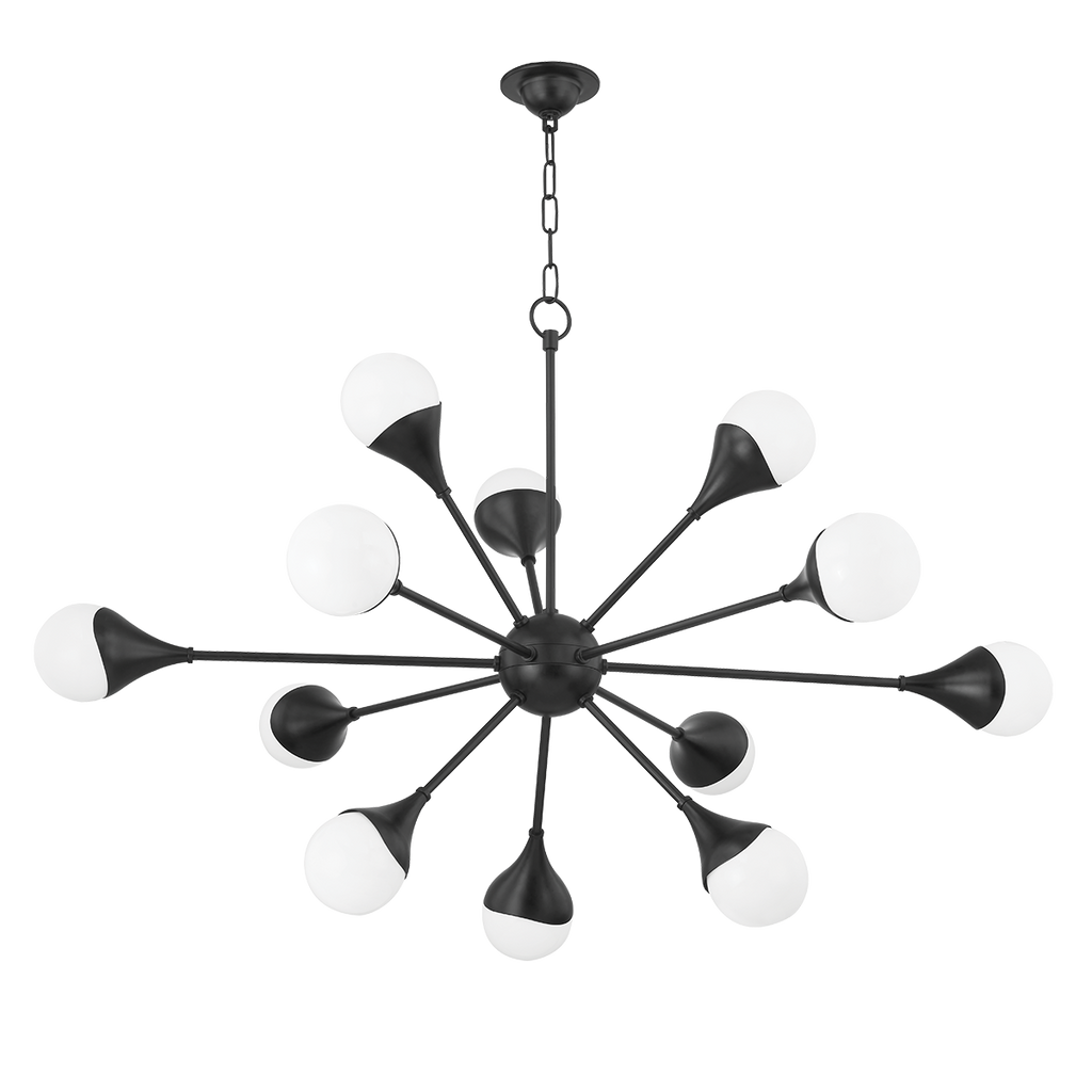 Ariana Chandelier | Mitzi Lighting - H375812-SBK