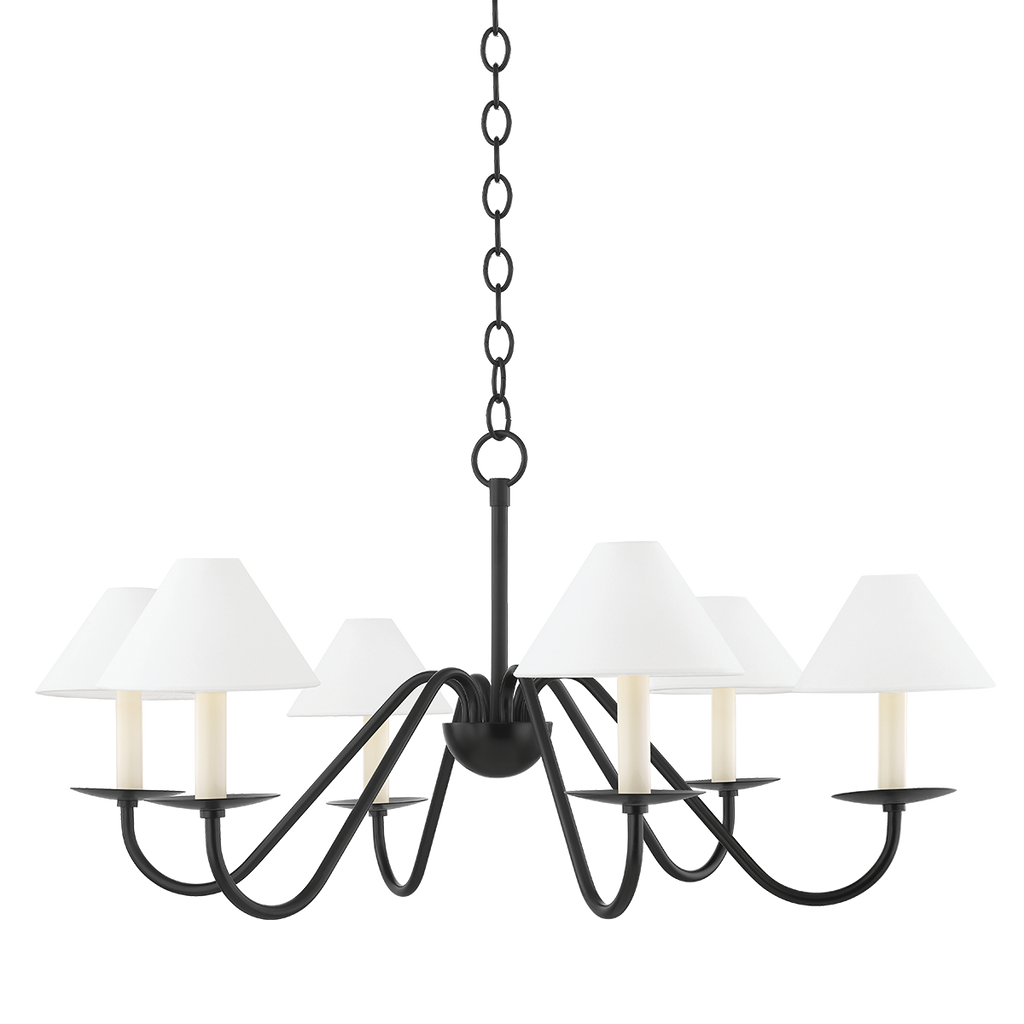 Lenore Chandelier | Mitzi Lighting - H464806-SBK