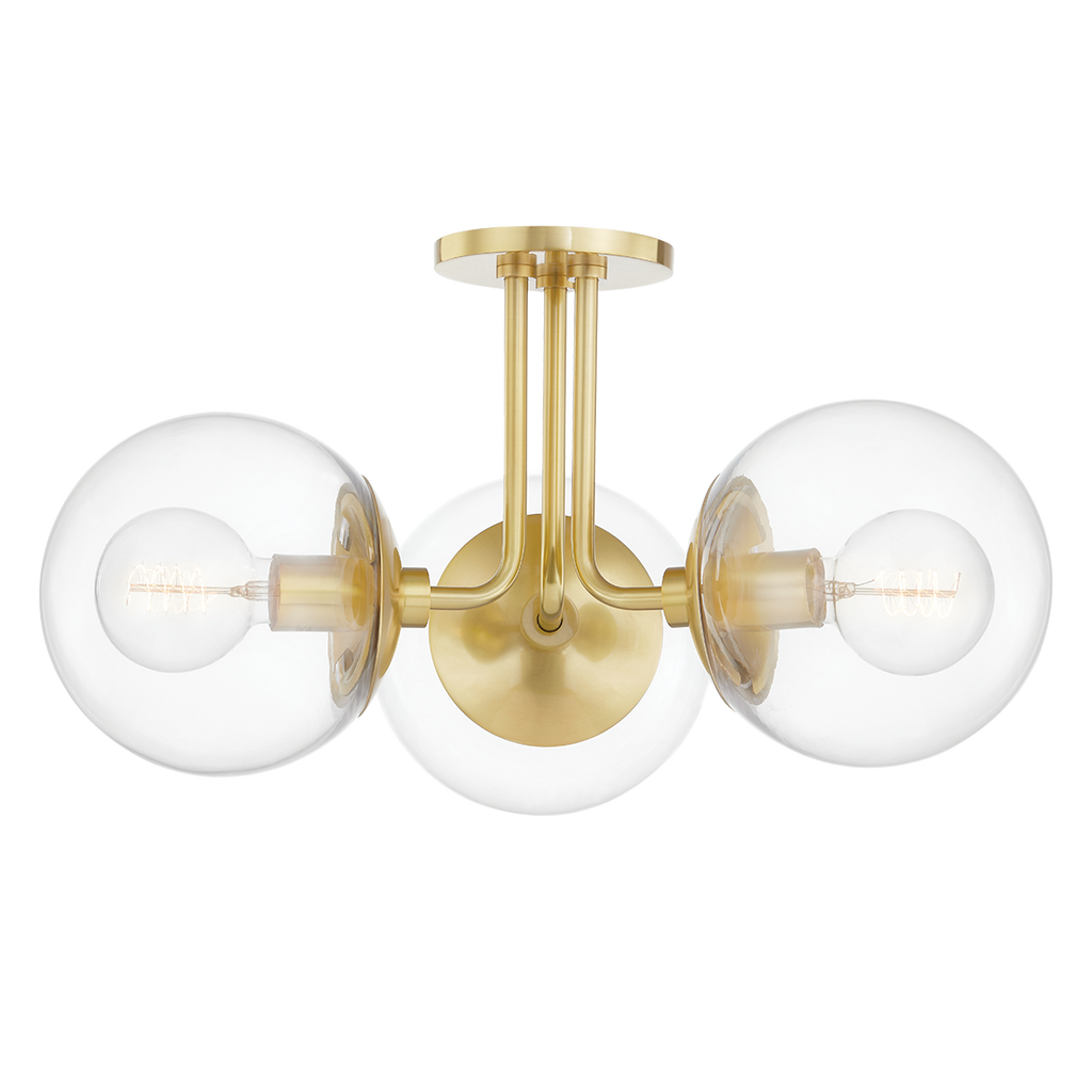 Meadow Semi Flush | Mitzi Lighting - H503603-AGB