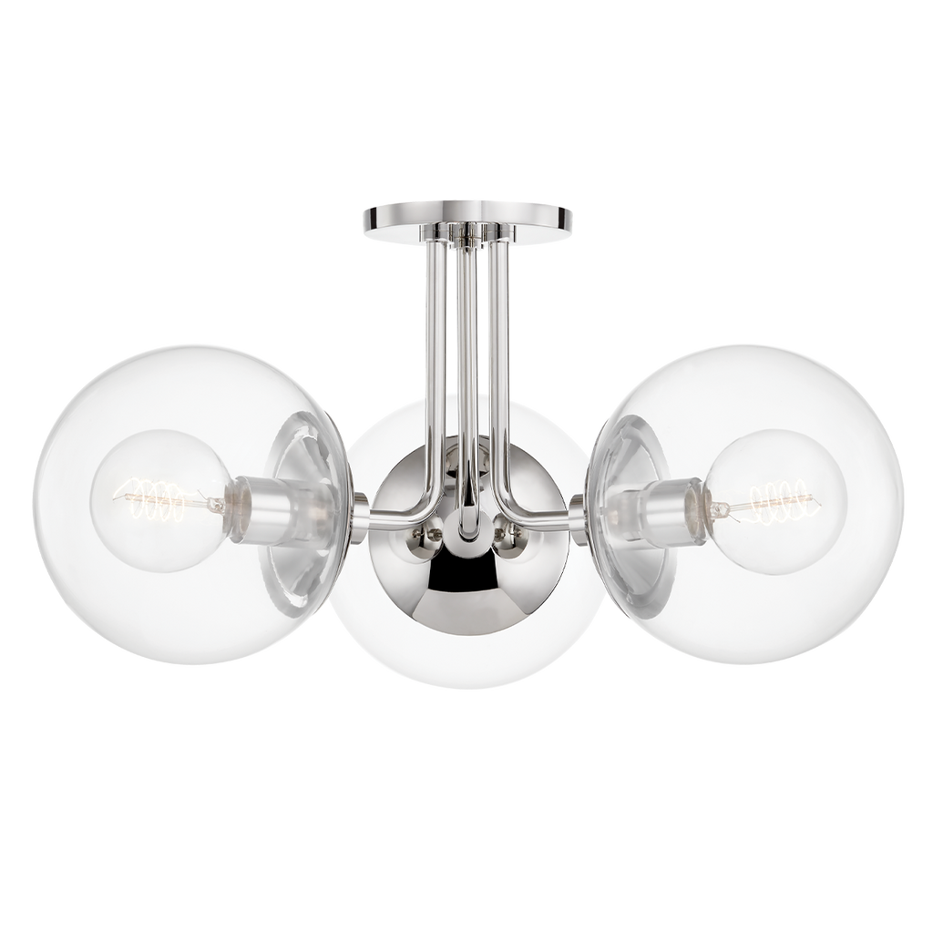 Meadow Semi Flush | Mitzi Lighting - H503603-PN