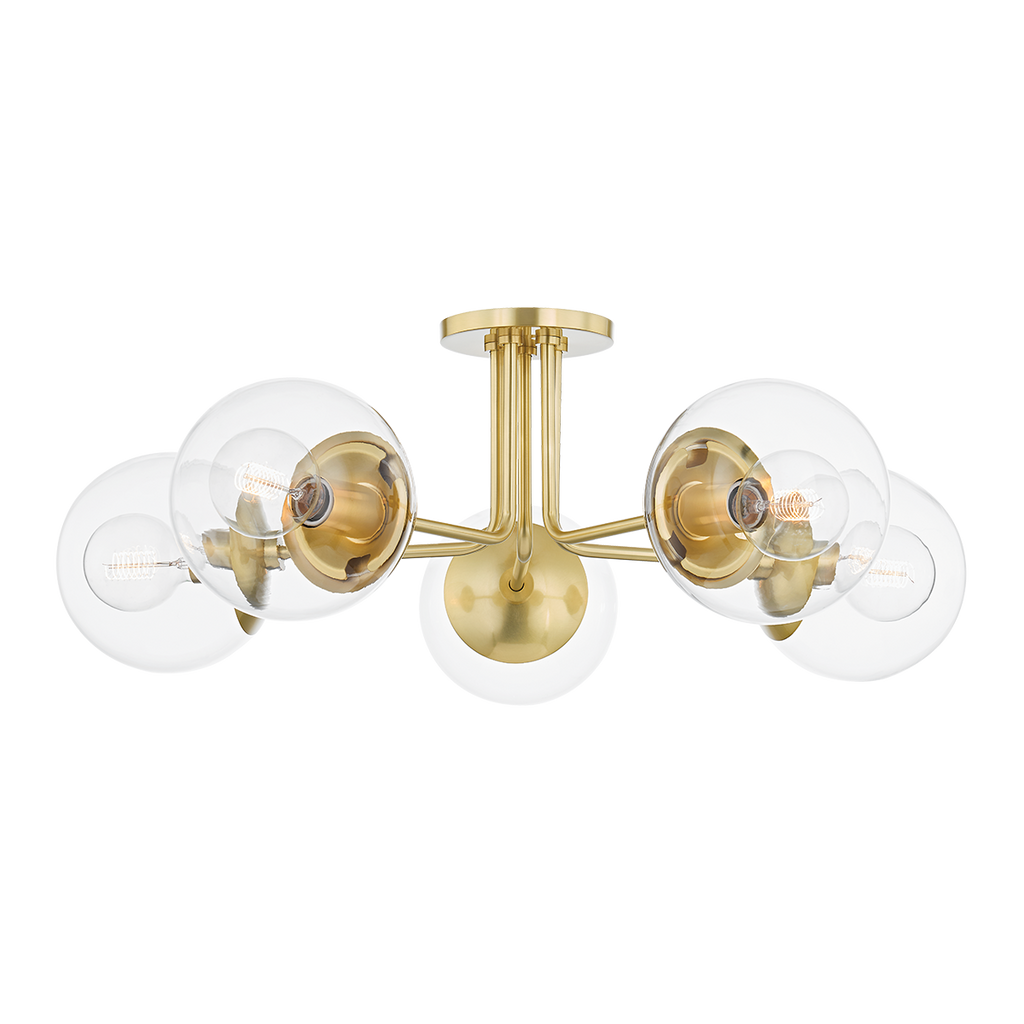 Meadow Semi Flush | Mitzi Lighting - H503605-AGB