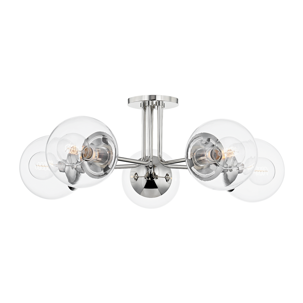 Meadow Semi Flush | Mitzi Lighting - H503605-PN