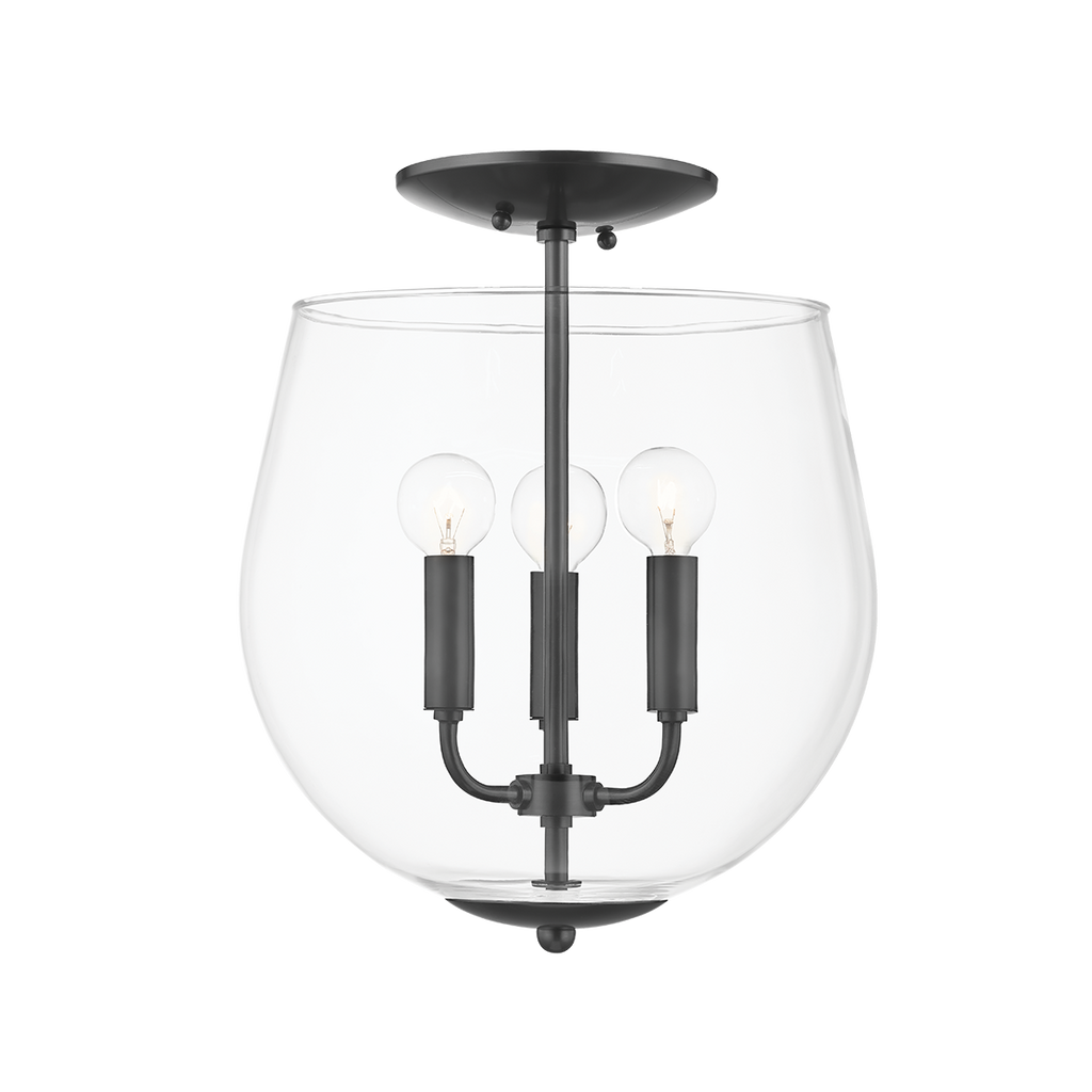 Bobbi Semi Flush | Mitzi Lighting - H557603-OB