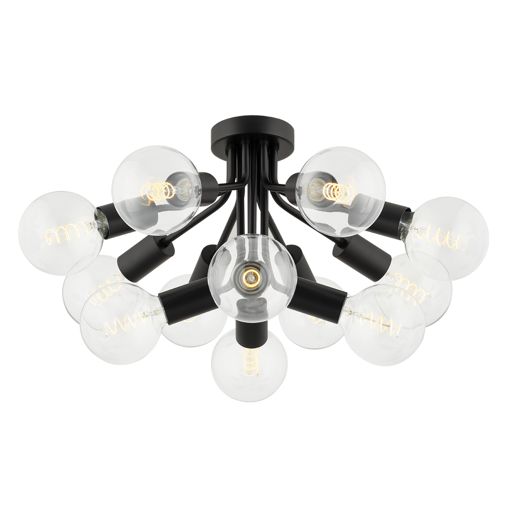 DREA Semi Flush | Mitzi Lighting - H680612-SBK