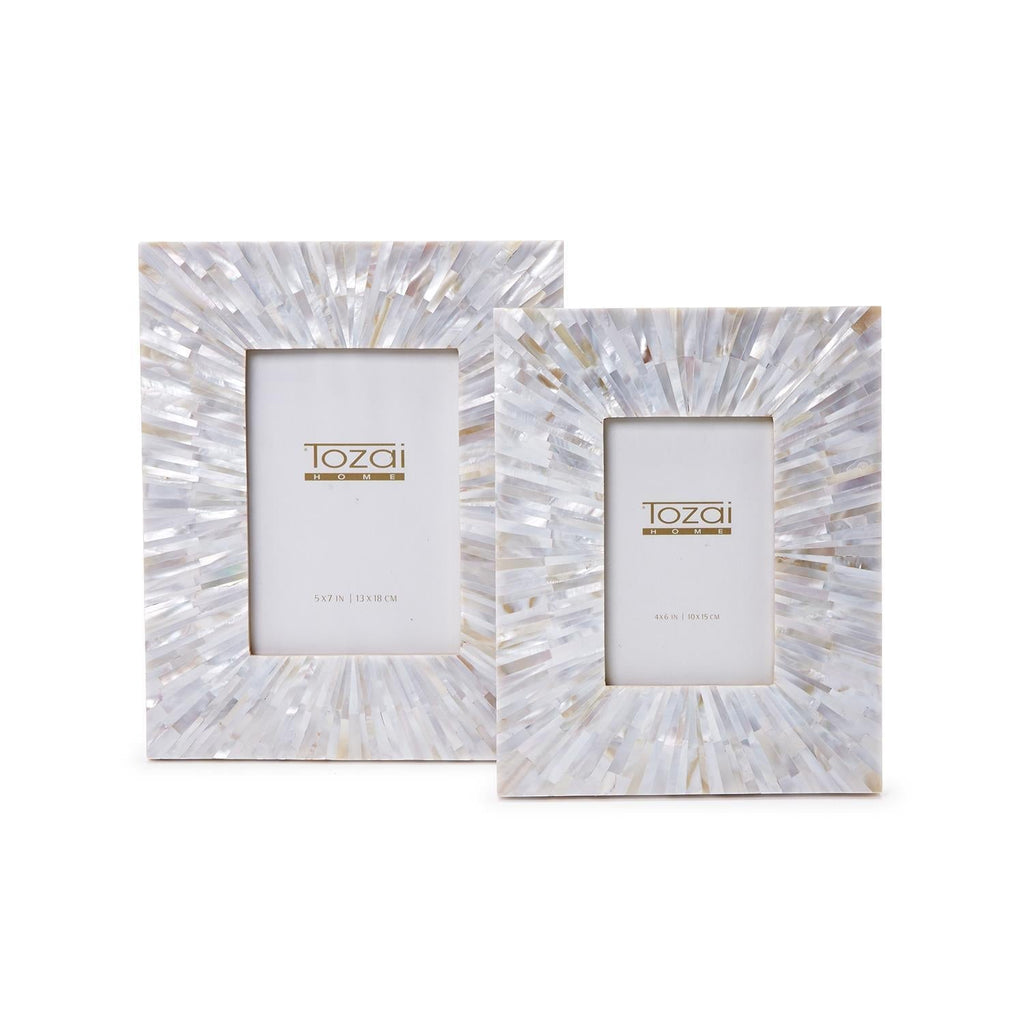 Starburst Set of 2 Mother of Pearl Photo Frame