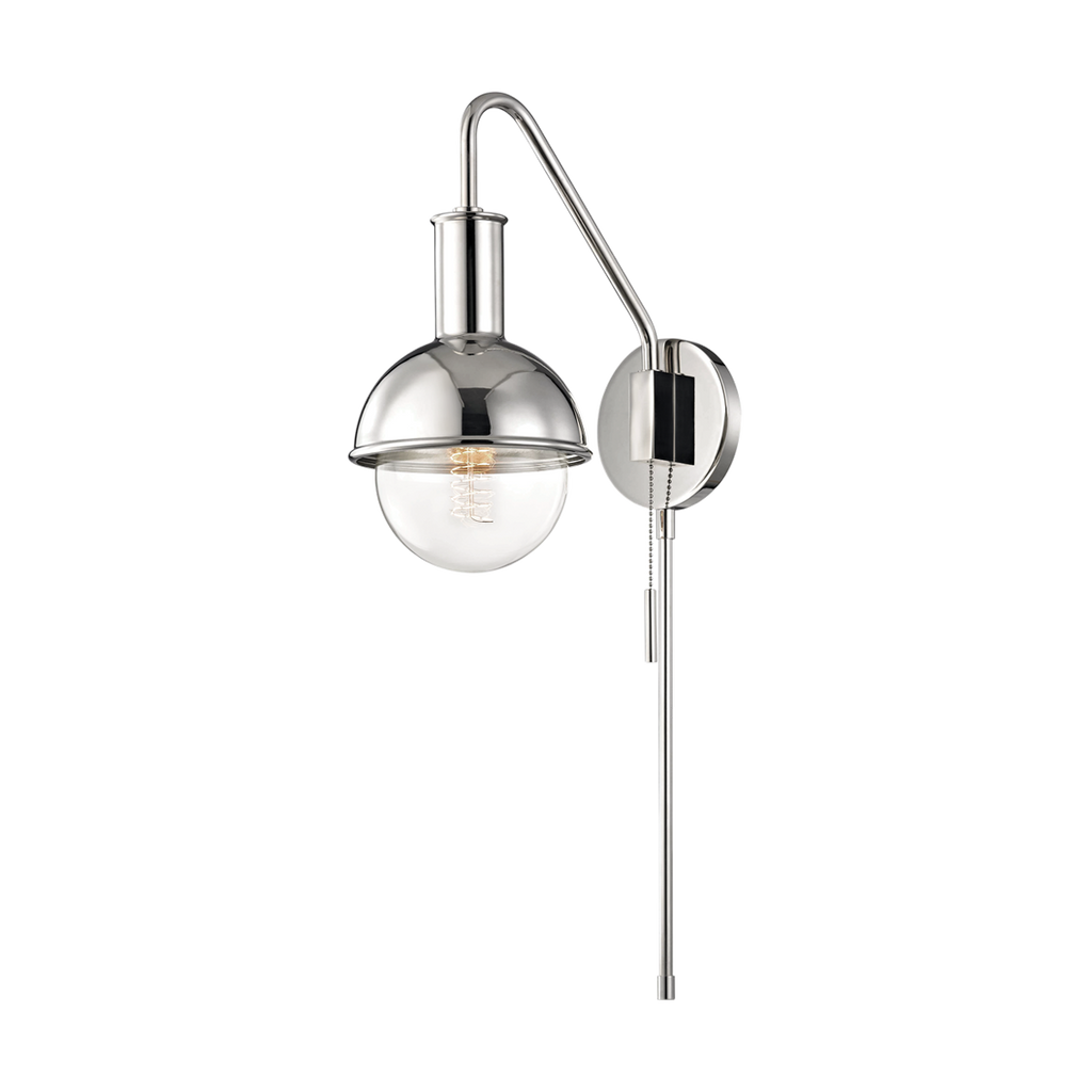 Riley Plug-In Sconce | Mitzi Lighting - HL111101-PN