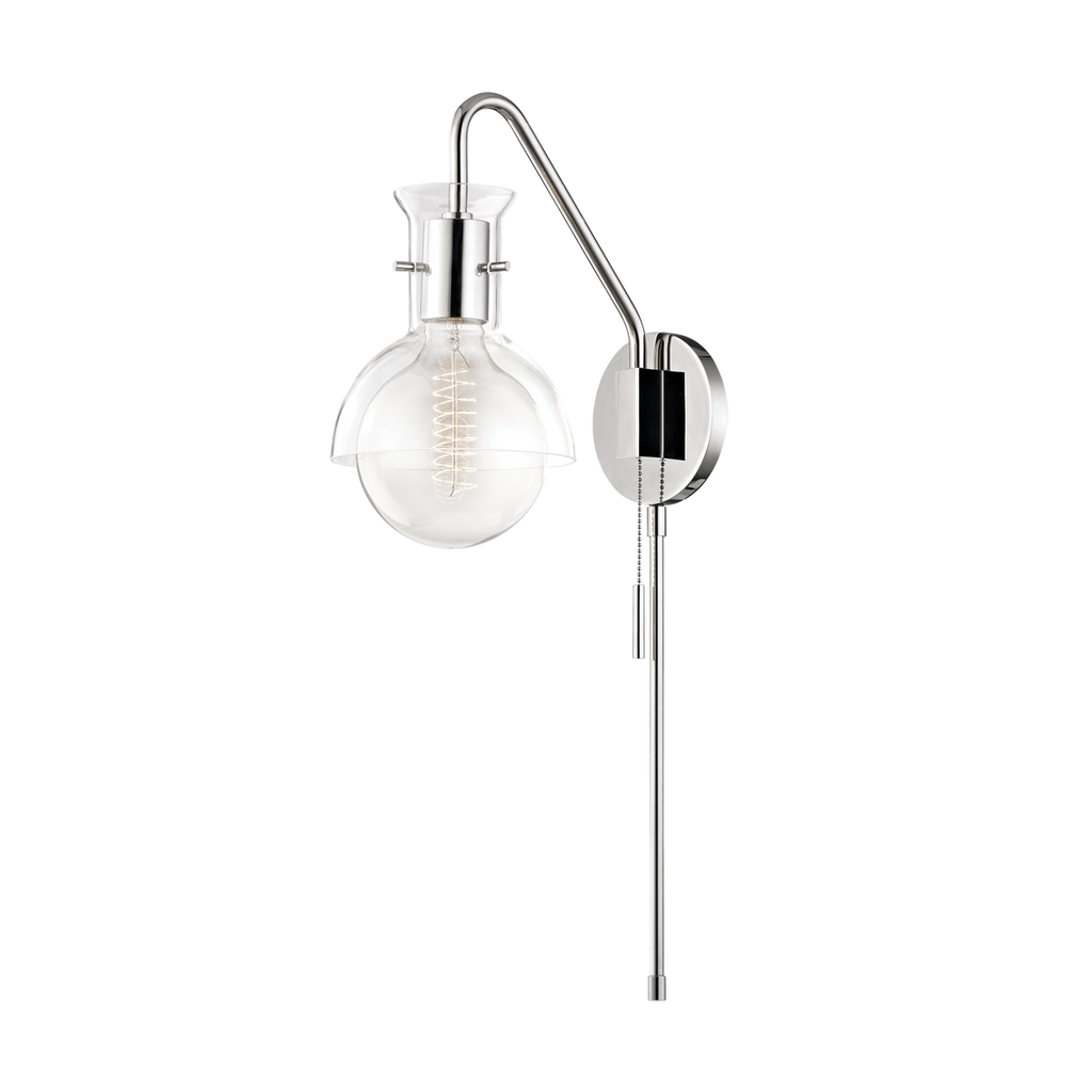 Riley Plug-in Sconce | Mitzi Lighting - HL111101G-PN