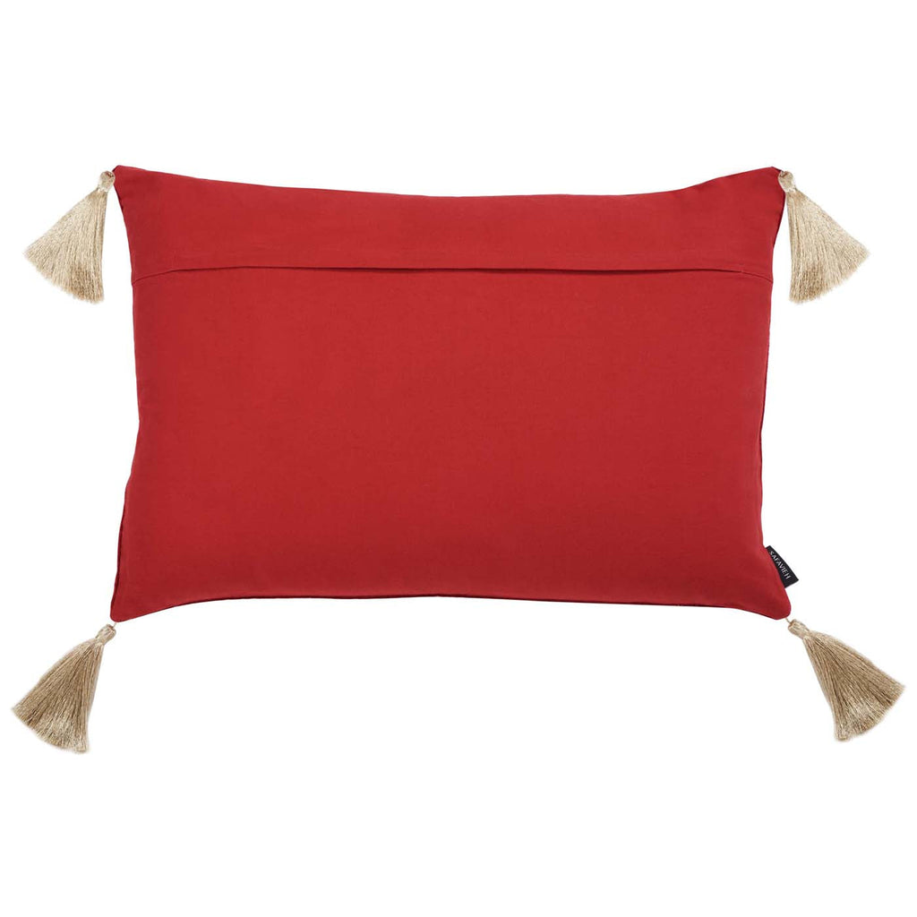 Safavieh Holiday Tree Pillow , HOL4001 - Red / Gold