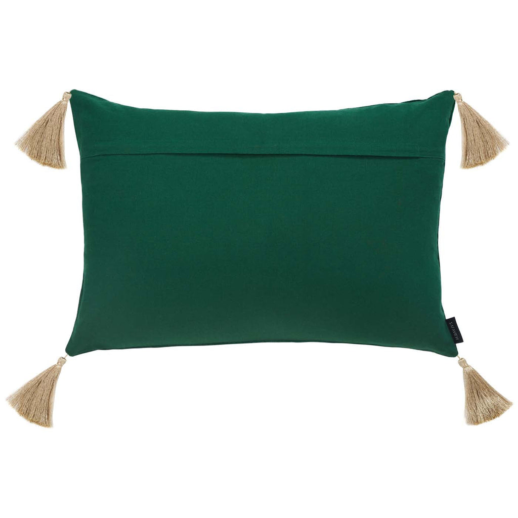 Safavieh Holiday Tree Pillow , HOL4001 - Green / Gold