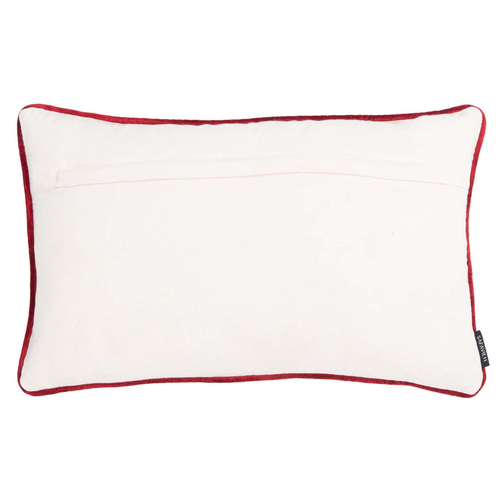 Safavieh Joy Tree Pillow , HOL4004 - Beige / Red