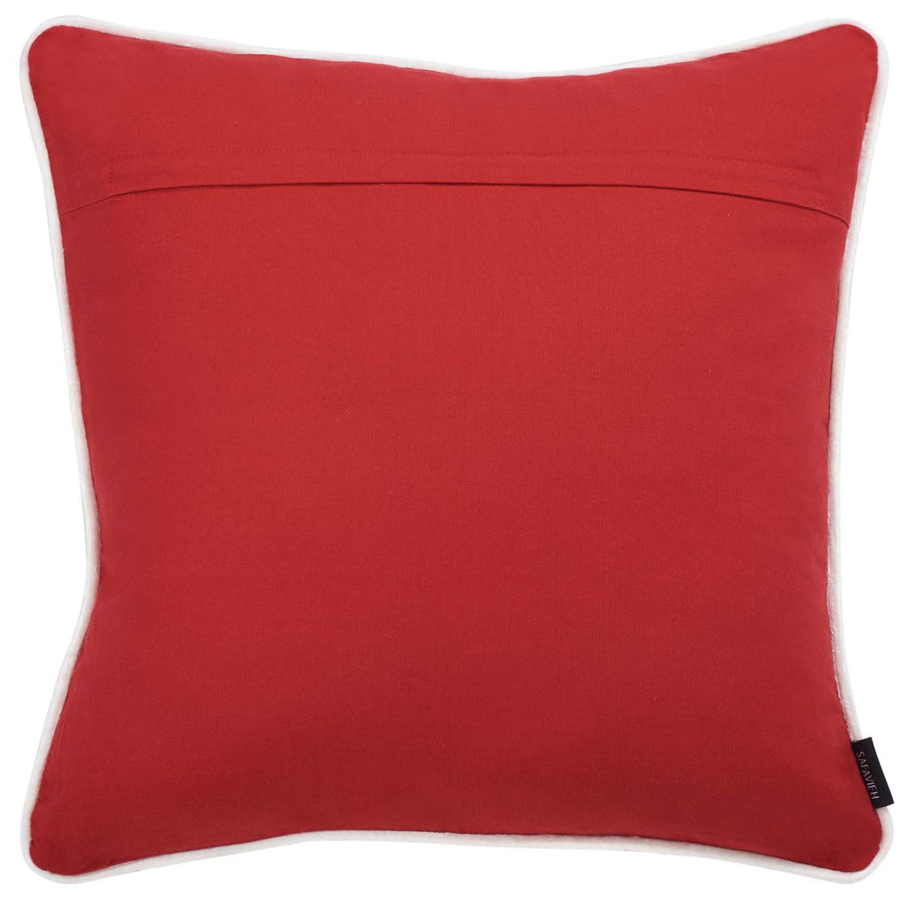 Safavieh Peace And Joy Pillow , HOL4008 - Red / White