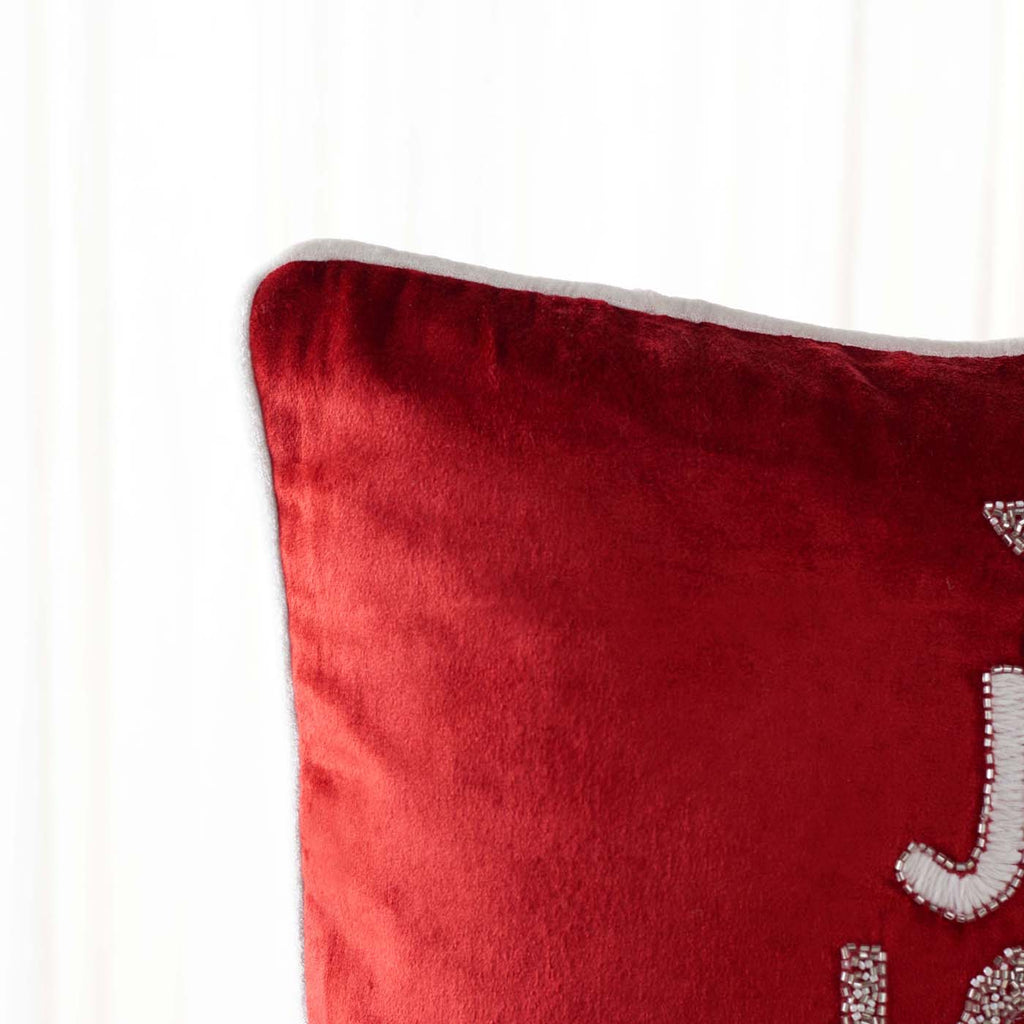 Safavieh Peace And Joy Pillow , HOL4008 - Red / White