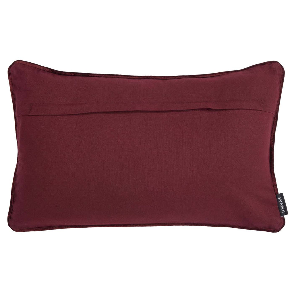 Safavieh Falling Snow Pillow , HOL4013 - Maroon