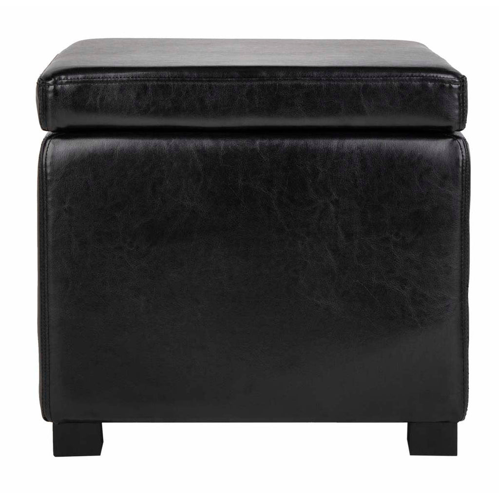 Safavieh Jonathan Flip Top Ottoman - Black