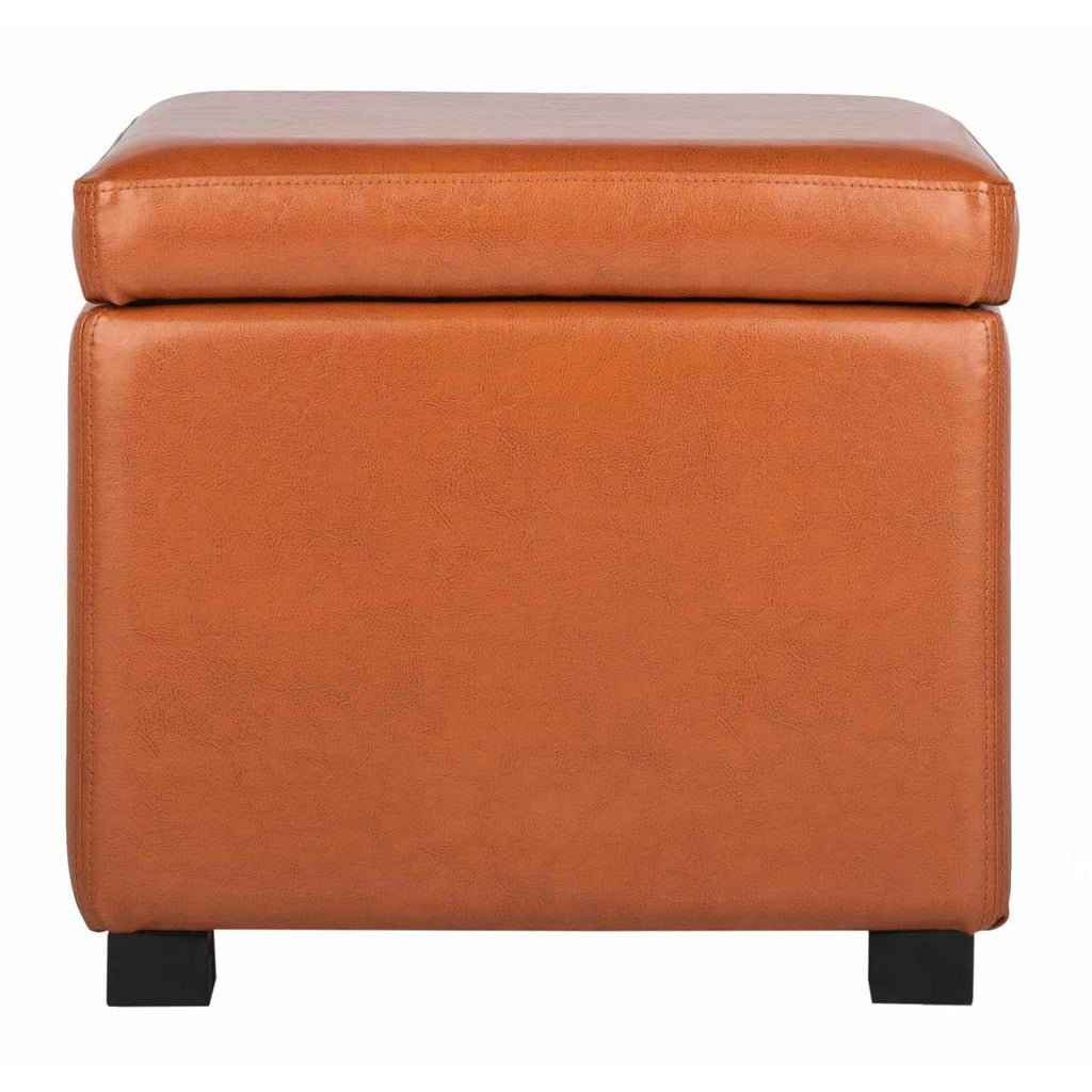 Safavieh Jonathan Flip Top Ottoman - Saddle