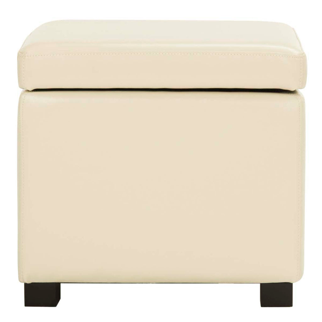 Safavieh Jonathan Flip Top Ottoman - Flat Cream