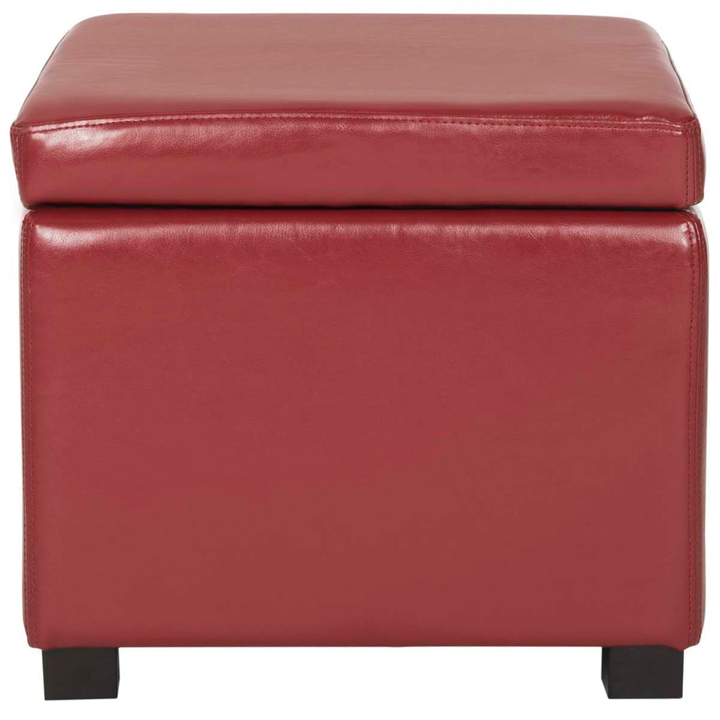 Safavieh Jonathan Flip Top Ottoman - Red