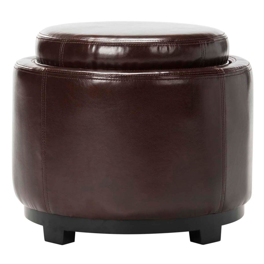 Safavieh Round Storage Tray Ottoman - Cordavan