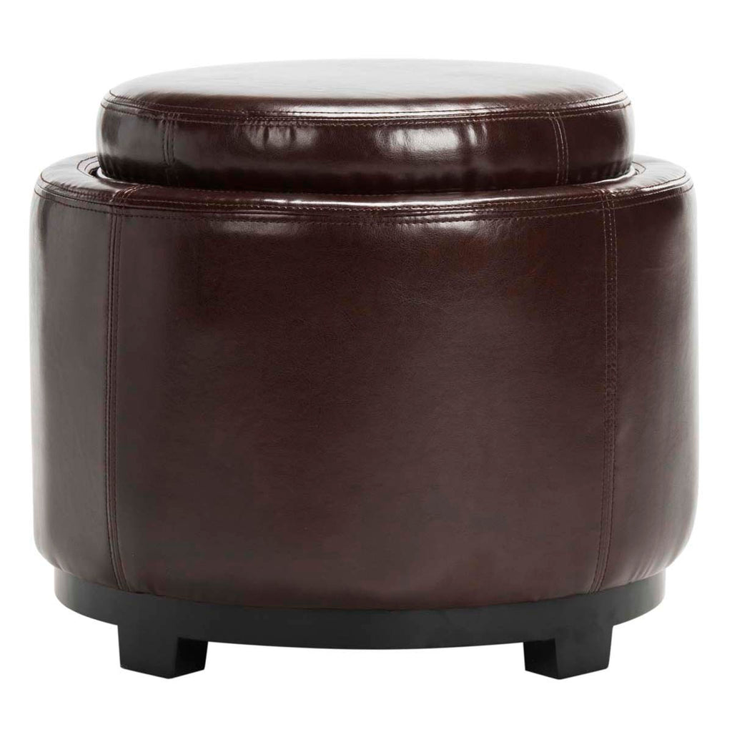 Safavieh Round Storage Tray Ottoman - Cordavan