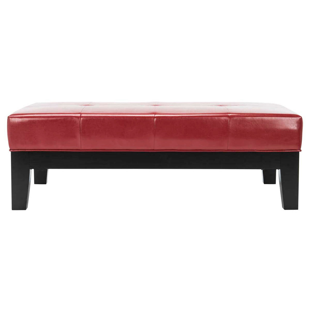 Safavieh Jordan Cocktail Ottoman - Red