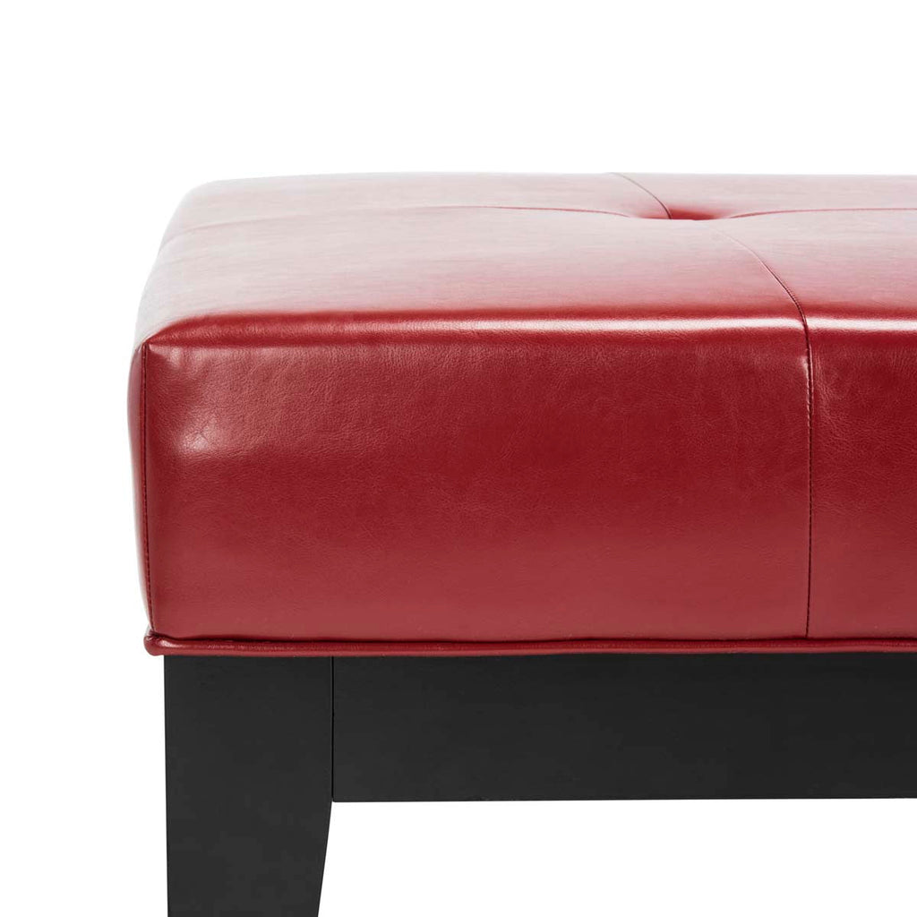 Safavieh Jordan Cocktail Ottoman - Red