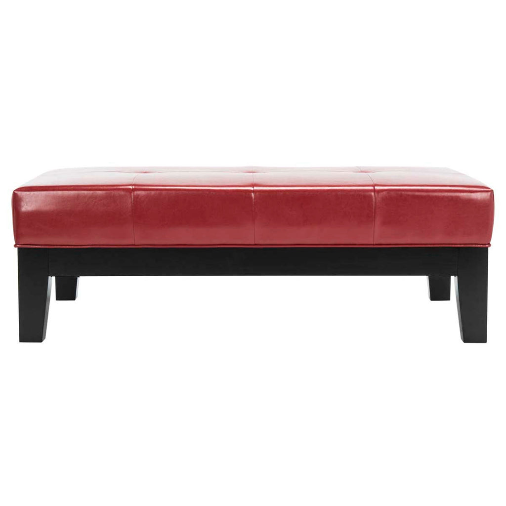 Safavieh Jordan Cocktail Ottoman - Red