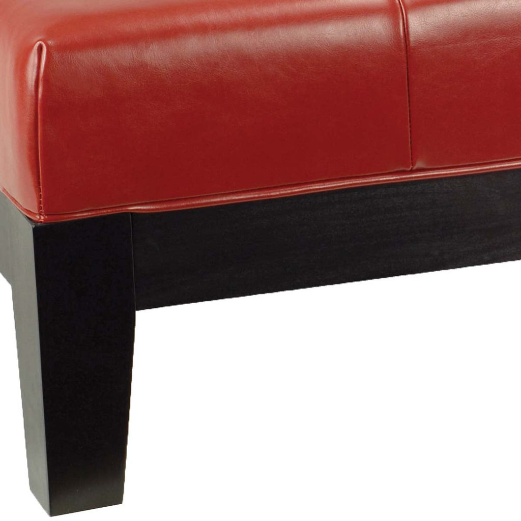 Safavieh Jordan Cocktail Ottoman - Red