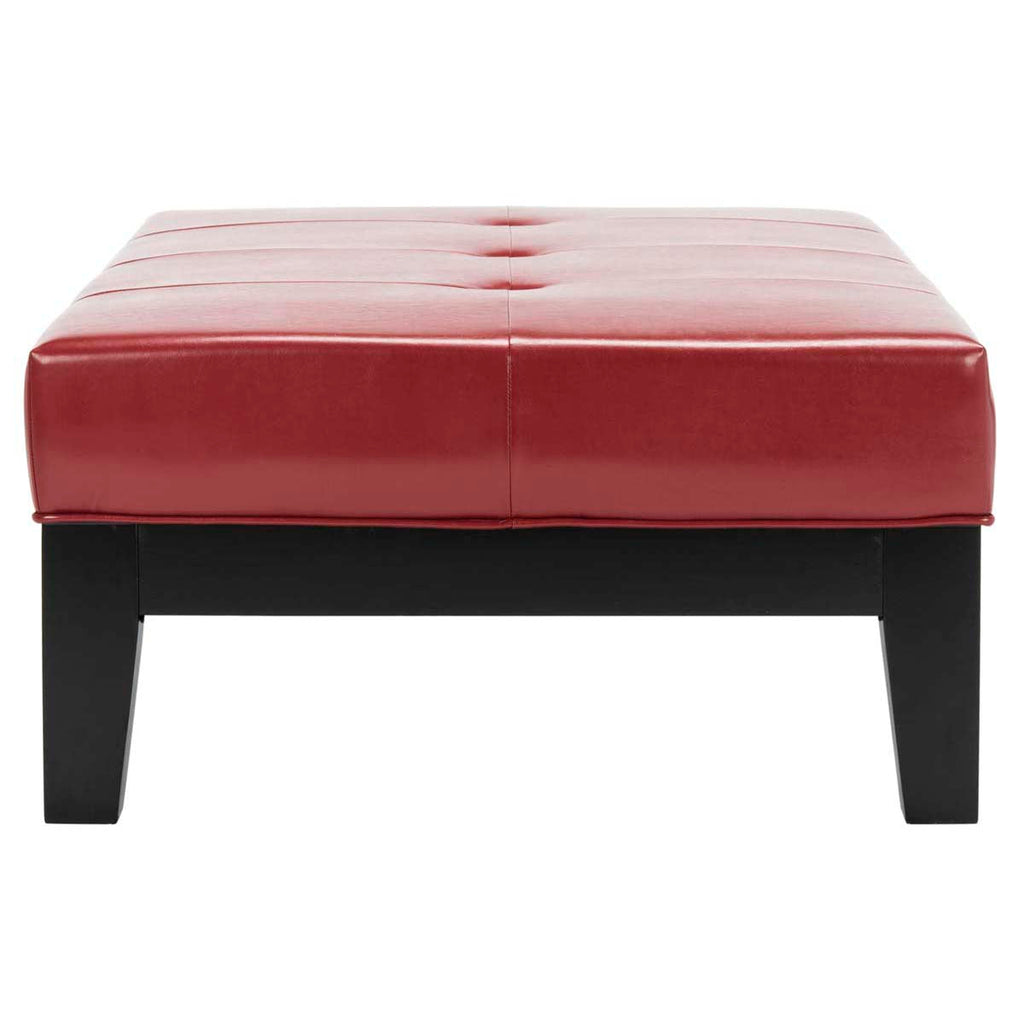 Safavieh Jordan Cocktail Ottoman - Red