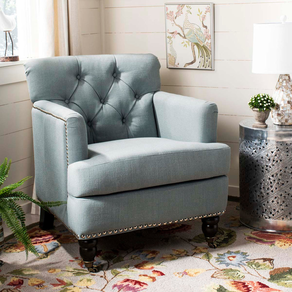 Safavieh Colin Tufted Club Chair - Sky Blue