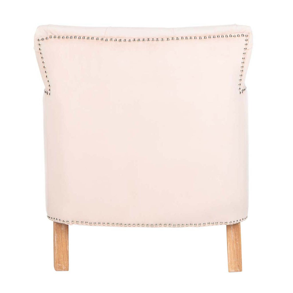 Safavieh Colin Tufted Club Chair - Blush / White Washed