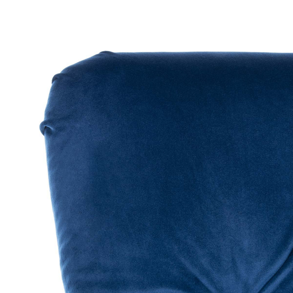 Safavieh Colin Tufted Club Chair - Navy / Espresso