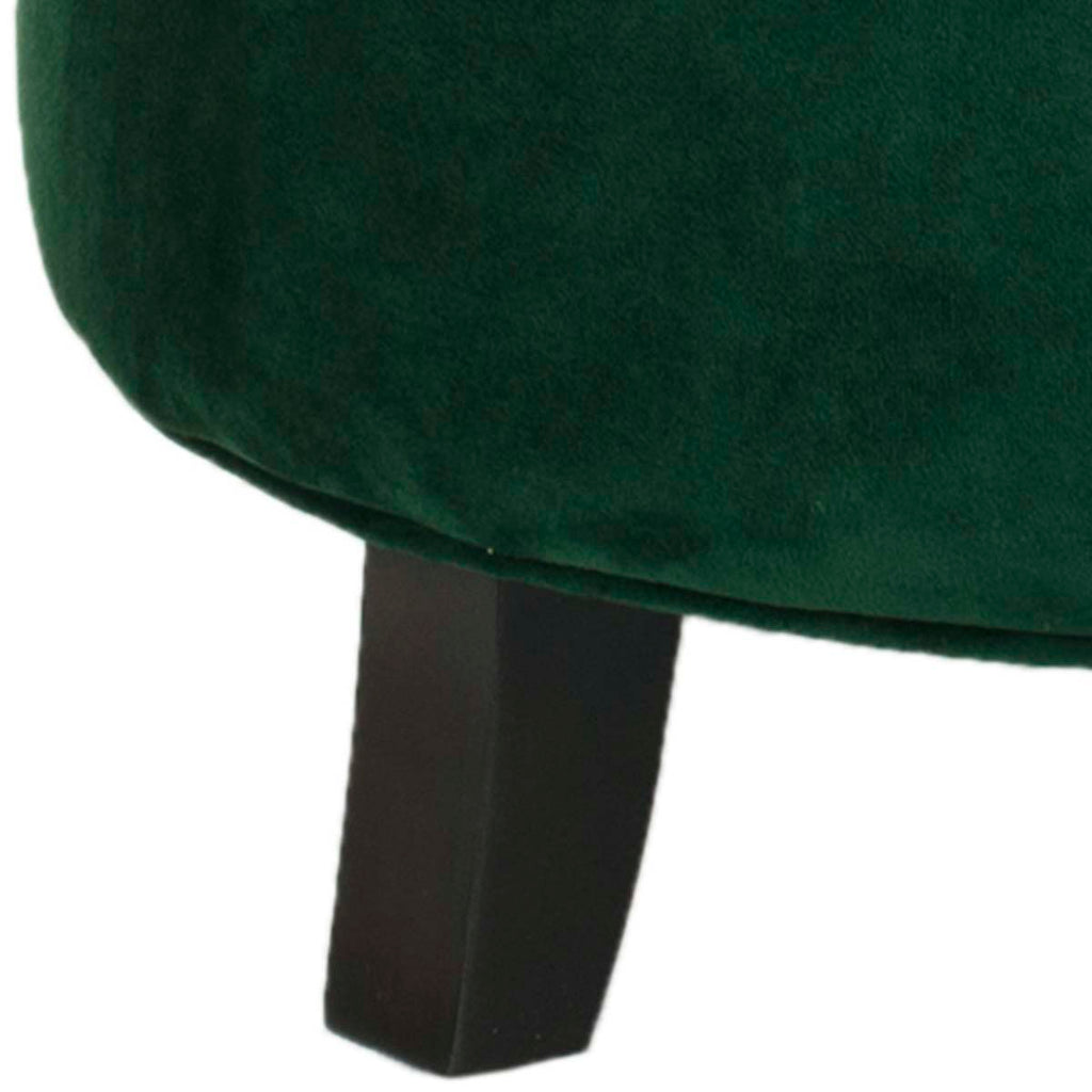 Safavieh Amelia Tufted Storage Ottoman - Emerald