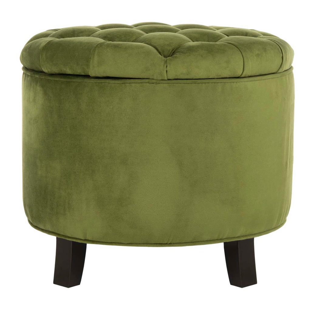 Safavieh Amelia Tufted Storage Ottoman - Fern