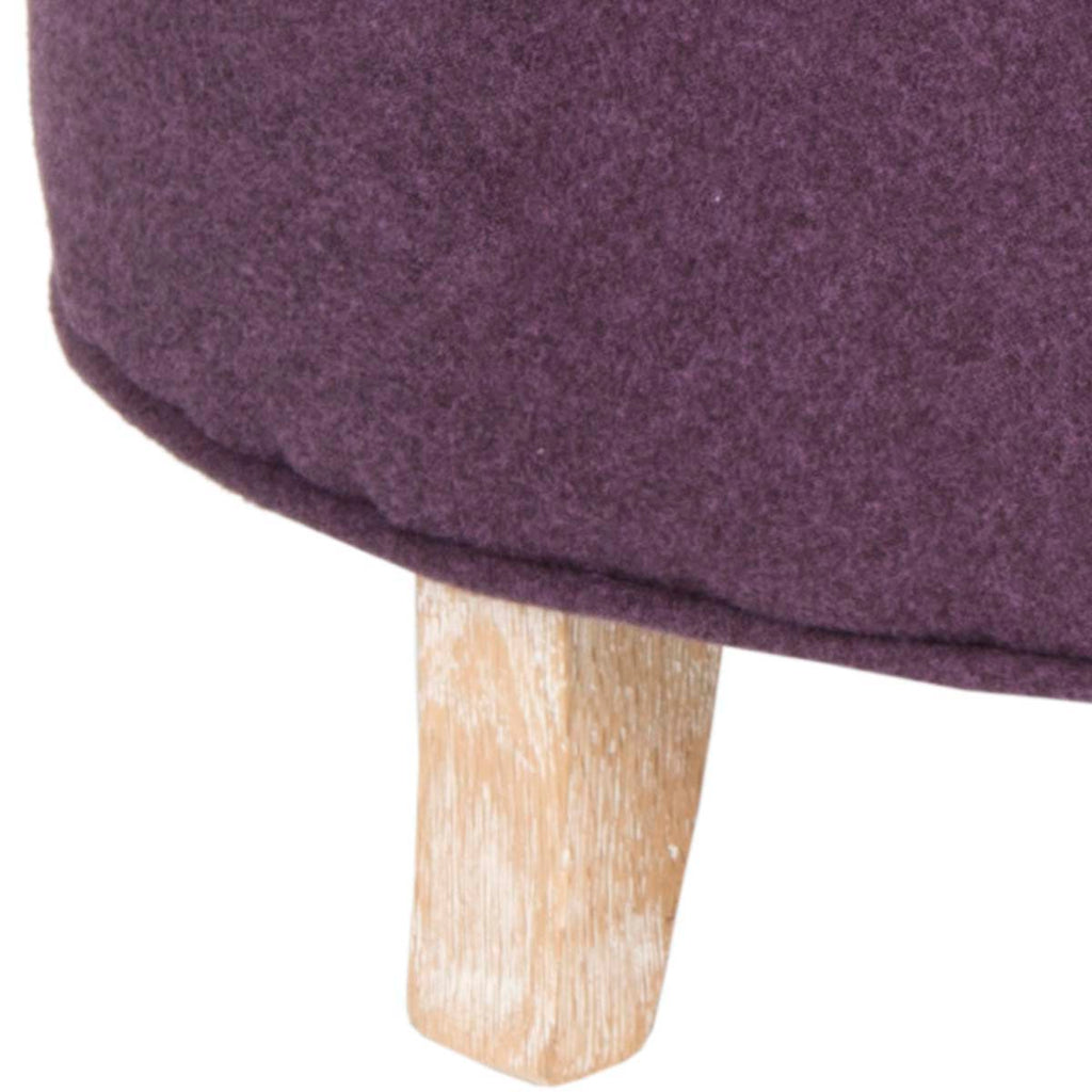 Safavieh Amelia Tufted Storage Ottoman - Plum