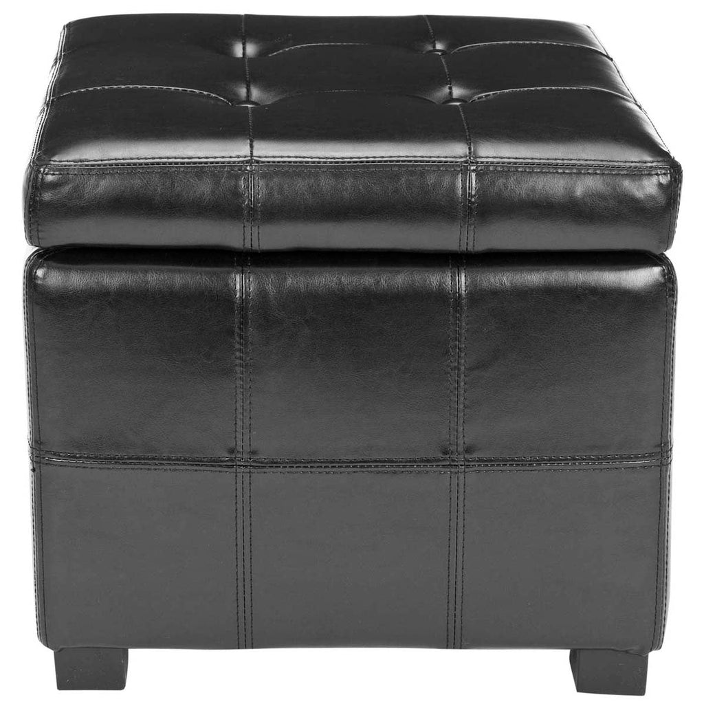 Safavieh Maiden Square Tufted Ottoman - Black