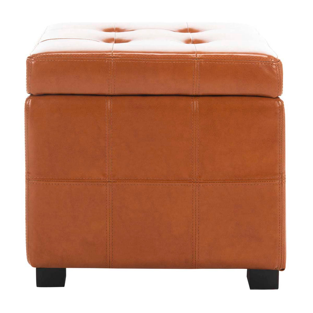 Safavieh Maiden Square Tufted Ottoman - Saddle