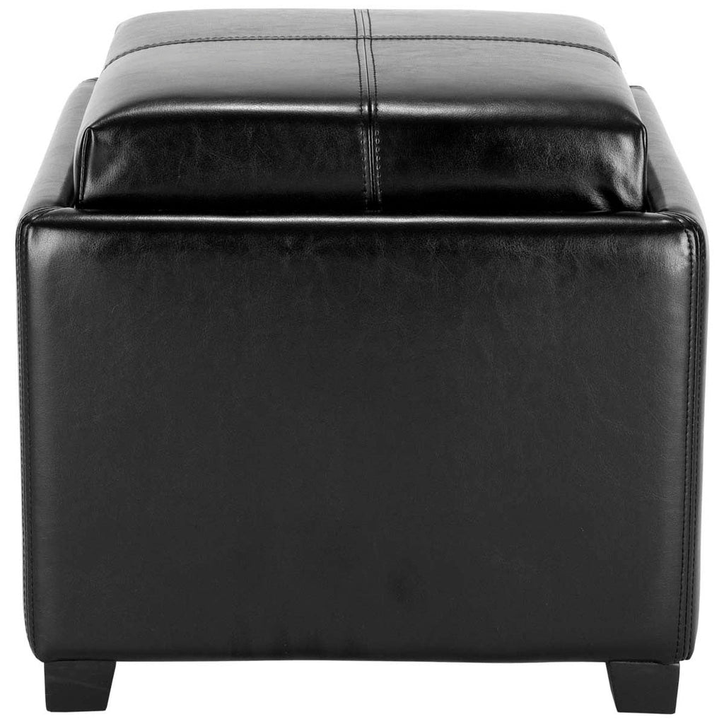 Safavieh Harrison Single Tray Ottoman - Black