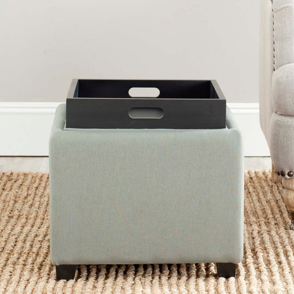 Safavieh Harrison Single Tray Ottoman - Seamist