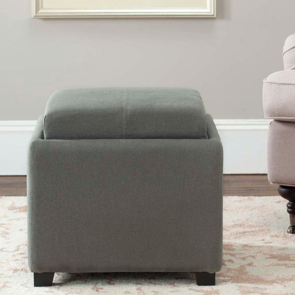 Safavieh Harrison Single Tray Ottoman - Grey