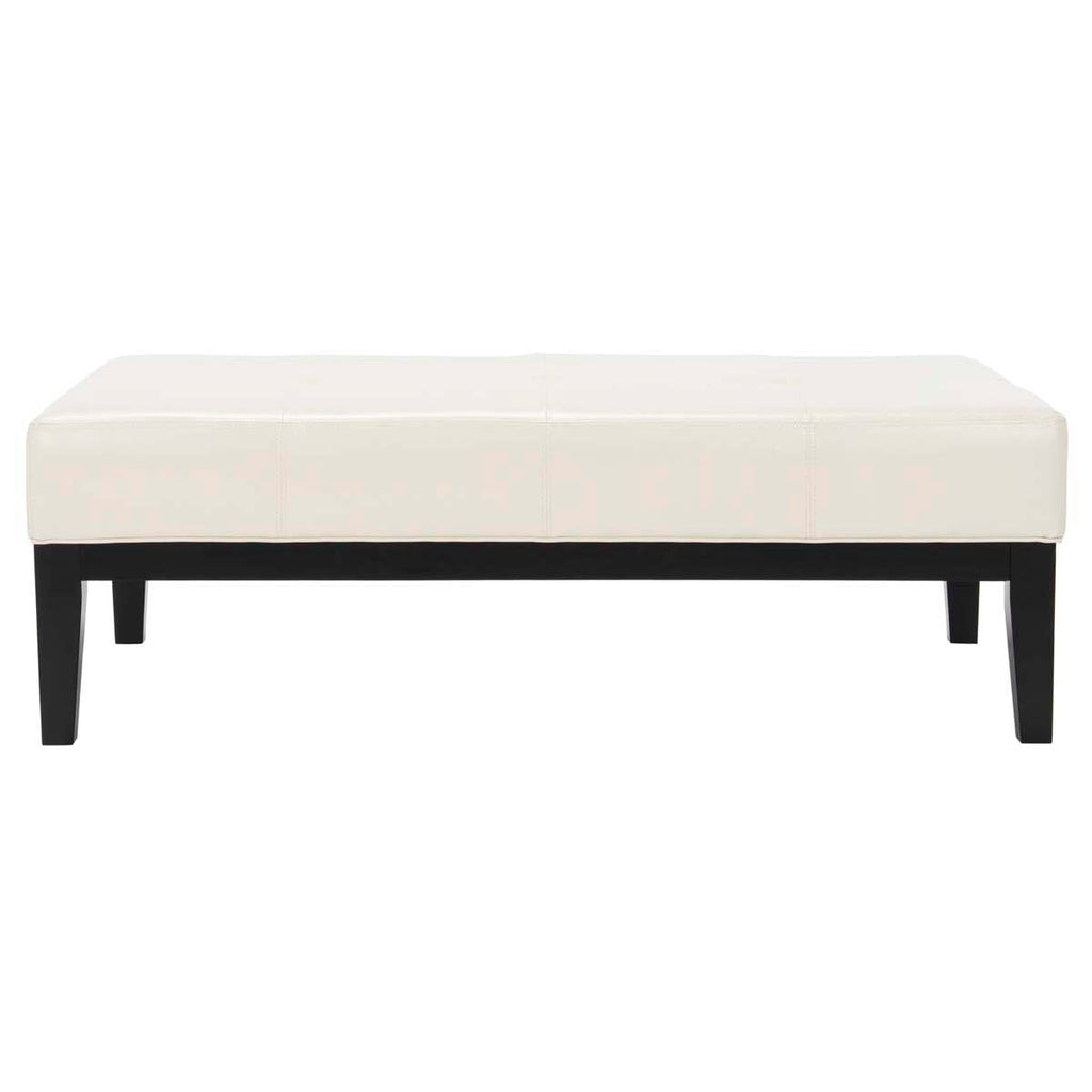 Safavieh Fulton Rect Cocktail Ottoman - Flat Cream
